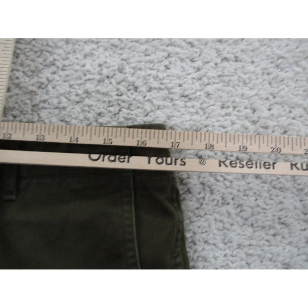 Wings + Horns Pants Mens 33 Green Brown Chino Button Fly Outdoor Casual Preppy A